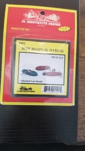 JL INNOVATIVE 3 ROW BOATS HO 1/87 TRAIN SCALE MODEL ACCESSORIES - Picture 1 of 1