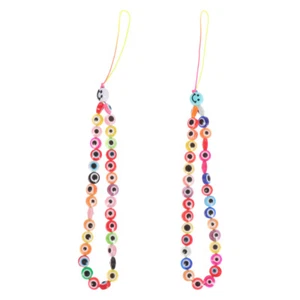 2 szt. Pearl Eyes Mobile Chain Smartphone Wisząca lina Dekoracyjna bransoletka - Zdjęcie 1 z 12