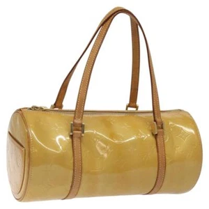 LOUIS VUITTON Monogram Vernis Bedford Hand Bag Beige M91006 LV Auth BD1148 - Picture 1 of 21