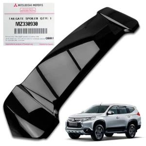 Fits Mitsubishi Pajero Montero Sport 2016 19 Genuine Rear Spoiler Pyreness Black - Picture 1 of 7