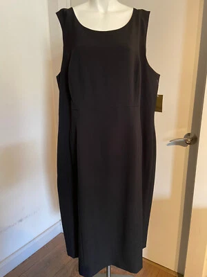 Новый с Ярлыками Nipon бутик без рукавов Midi платье 20 Вт черный классический дизайнер - Изображение 1 из 4