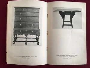 Antike amerikanische Möbel Jacob Margolis Sammlung - Auktionskatalog 1923 - Bild 1 von 5