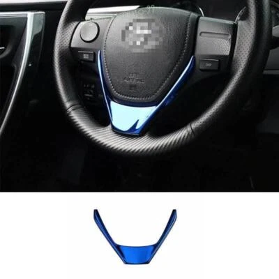 Para Toyota RAV4 2013-2017 2018 Volante de acero azul Tipo U Cubierta Borde 1x Foto 1 de 4