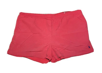 Vintage 1990s Polo Ralph Lauren Horse Logo Made In USA Red Nylon Shorts size XL - Image 1 of 4