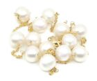 Sophia Fine Jewelry Freshwater Pearl White Tin Cup 19" Necklace 14k Yellow Gold