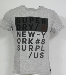 Superdry M10014TP DQ8 Surplus Goods Short Sleeve Graphic Tee Vintage TShirt Grau - Bild 1 von 1