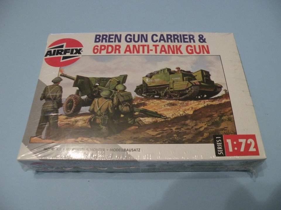 AIRFIX BREN GUN CARRIER 6PDR ANTI-TANK GUN NUOVO/NEW/BLISTERATO/SIGILLATO SPRUE - Immagine 1 di 1