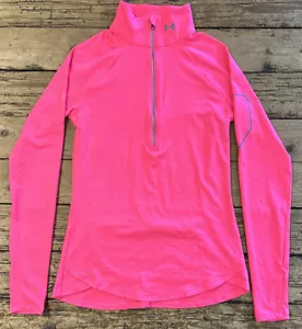 Pullover Under Armour para mujer rosa neón ropa deportiva lisa con bolsillos talla S nuevo sin etiquetas - Imagen 1 de 12