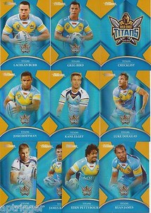 2016 NRL Traders Parallel GOLD COAST TITANS Team Set