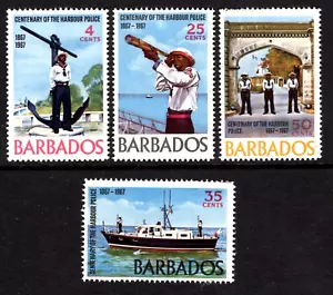 Barbados 294-297 MNH, CENTENARY OF HARBOUR POLICE, SHIP 1967. x45780 - Picture 1 of 1