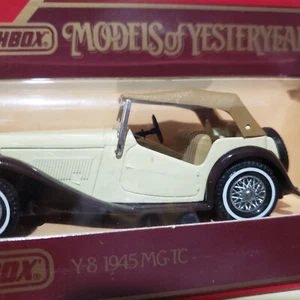 Lesney Matchbox 1984 Yesteryear Y8 CREAM MG-TC TAN Roof TAN Seat New in ExcntBx - Picture 1 of 6