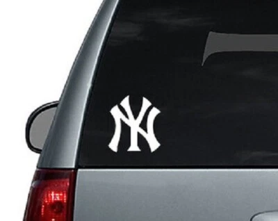 Calcomanía de ventana de los Yankees de Nueva York - blanca 4,5 x 4 Foto 1 de 2