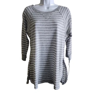 Calvin Klein Dry Performance Women Size M Tunic Knit Pullover 3/4 Sleeve T-Shirt - Picture 1 of 11
