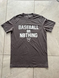 Camiseta Under Armour Heatgear Baseball Or Nothing Para Hombre Calce Suelto Gris Pequeña - Imagen 1 de 4