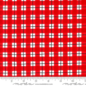 Moda Fabrics "56137 17 Winter Friends "BERRY RED" BTY - Picture 1 of 1