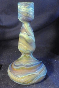 Hebron Phoenician glass candlestick candle stick slag glass #1 P3 - Picture 1 of 4