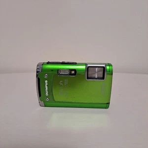 Cámara digital Olympus Tough TG 4 16 MP impermeable a prueba de golpes verde probada - Imagen 1 de 9