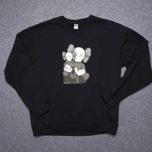 Uniqlo UT Sweatshirt Herren Large schwarz KAWS Companion Rundhalsausschnitt Grafik XX - Bild 1 von 12