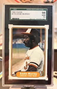 1982 FLEER #174 EDDIE MURRAY ORIOLES HOF SGC 10 - Picture 1 of 2