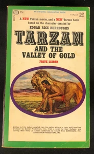 Tarzan and the Valley of Gold by Fritz Leiber 1966 Ballantine 1st Print PB - Picture 1 of 6
