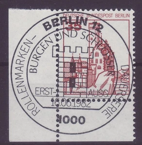 Berlin B&S Nr. 673 Ecke 3 Vollstempel ESST Berlin mit Gummi Luxus ! e870 - Picture 1 of 1