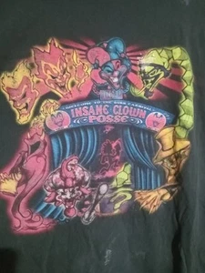 Vintage Insane Clown Posse Shirt LG Distressed W Flaws, Hatchet man Icp Twiztid - Picture 1 of 6