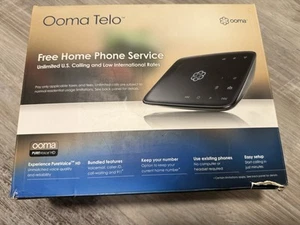 Ooma Telo Free Home Phone Service VoIP Phone - Black - Bild 1 von 2