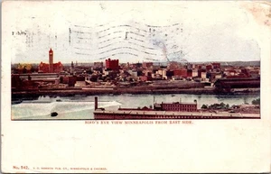Postal MINNEAPOLIS, Minnesota MN desde el lado este vista de pájaro c1906 UDB - Imagen 1 de 2