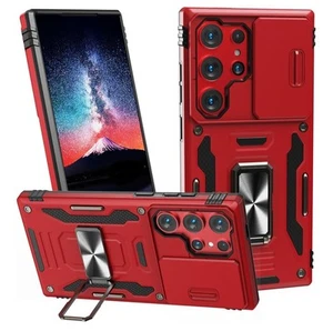 Samsung Galaxy S24 Ultra Hülle, mit Slide Kamera Cover + Drehring Kickstand - Bild 1 von 5