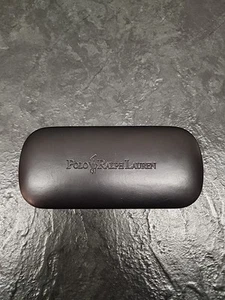 Glasses Case Polo Ralph Lauren Sunglasses Eyeglasses Hard Case Black -366 - Picture 1 of 4