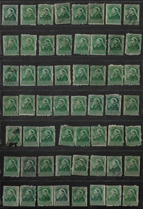 Canada — 1868, Lot of 56 BILL Stamps — Queen Victoria (9¢) Ref. 1114 - Picture 1 of 1