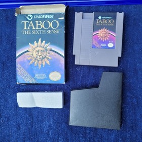 Taboo The Sixth Sence Nintendo NES Box Game