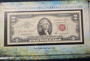 American Coin Treasures U.S. Red Seal Note Currency Collection $2 & $5 Notes - Picture 1 of 8