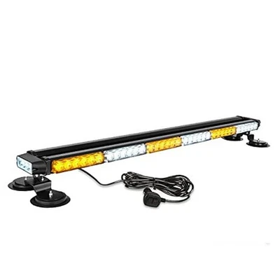  38,5-дюймовый 78-светодиодный стробоскопический фонарь с двойной боковой мигалкой высокой интенсивности желтый/белый - Изображение 1 из 4