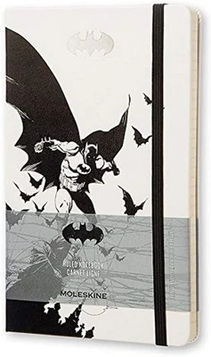 Moleskine Batman Limited Edition Notebook, Large, Ruled, White, Hard Cover - Image 1 of 4