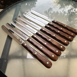Juego de 8 cuchillos para carne Case XX tapa de acero inoxidable 254 empuñadura festoneada - Raro - Imagen 1 de 8
