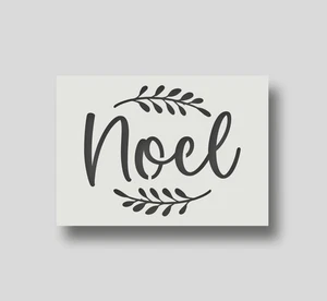 Noel Christmas Stenci, Christmas Home Decor, Schablonenmalerei. - Bild 1 von 8