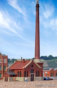 kibri 7224 N Boiler house with chimney 1:160 - Bild 1 von 3