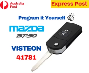 MAZDA BT50 Transponder Chip Flip Remote Key Keyless Entry VISTEON 41781 - Picture 1 of 8