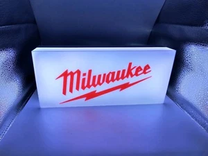 Milwaukee Tool Sign Man Cave LED Lightbox USB Powered - Picture 1 of 4
