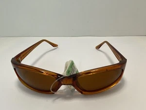 Vintage NOS Visual Scene Amber Clear Framed Cat Eyes Sunglasses Amber Lenses - Picture 1 of 6