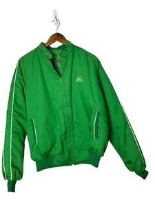 VintagePioneer Seeds Jacket Men's Sz M L Green Full Zip Farm Barn - Picture 1 of 3