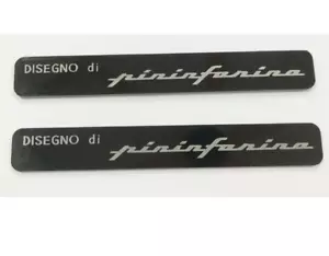 stemma pininfarina 2pz nuovo metallo alfa fiat maserati coupe ferrari f40 308 f50 - Foto 1 di 4