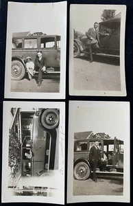 Dapper Black Men Packard Car Photo African American Boy Straw Hat Vtg 1920 - Picture 1 of 6