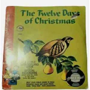 Vintage TWELVE DAYS OF CHRISTMAS Holiday Music Book Record Set Retro NOS - Picture 1 of 2
