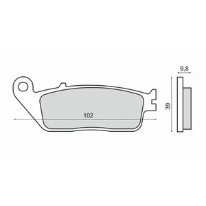Front Brake Pads Honda CBF 600 S/ABS 600 2011 > RMS 225102640 - Picture 1 of 1