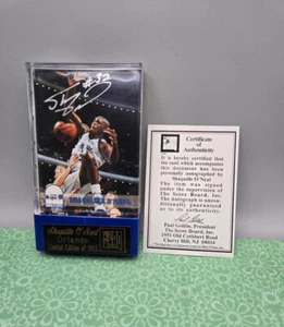 1993 NBA Hoops Sky Box Shaquille O'Neal Autograph 425/993  With COA - Picture 1 of 5