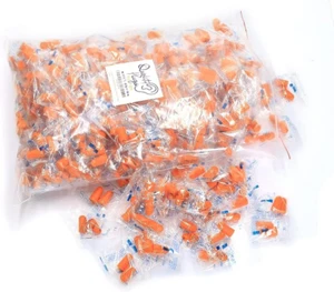 200 Pairs Foam Earplugs 32dB Noise Reduction Hearing Protection for Worksite - Picture 1 of 11