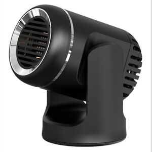 Car Heater Fan Defroster Defogger Demister Cooler 360° Rotary Heating For Winter