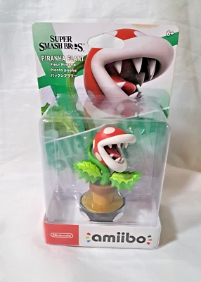 Nintendo Amiibo Super Smash Bros. Planta Piraña Sellada Foto 1 de 2
